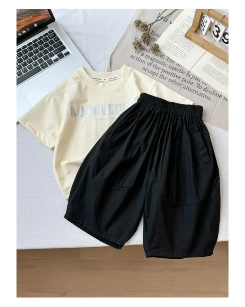 Men's Black Shorts MUMUYI 2025 Summer — feature 14