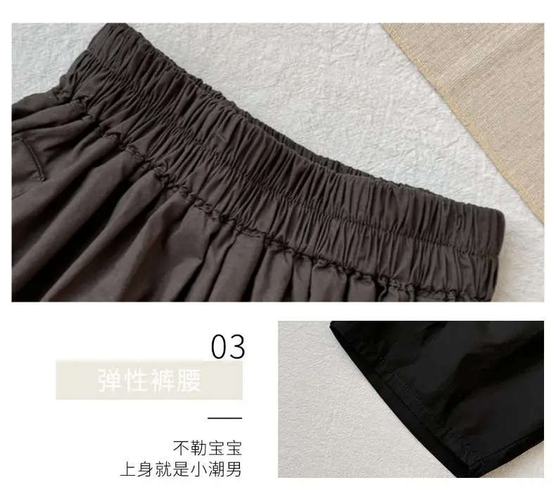 Men's Black Shorts MUMUYI 2025 Summer — feature 9