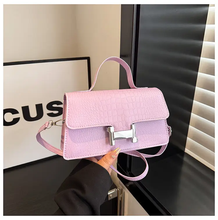 Green Croc Leather Shoulder Crossbody Bag 2025 — feature 19