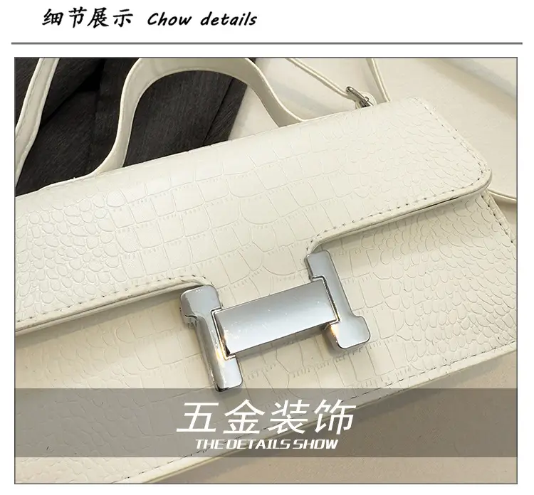 Green Croc Leather Shoulder Crossbody Bag 2025 — feature 5