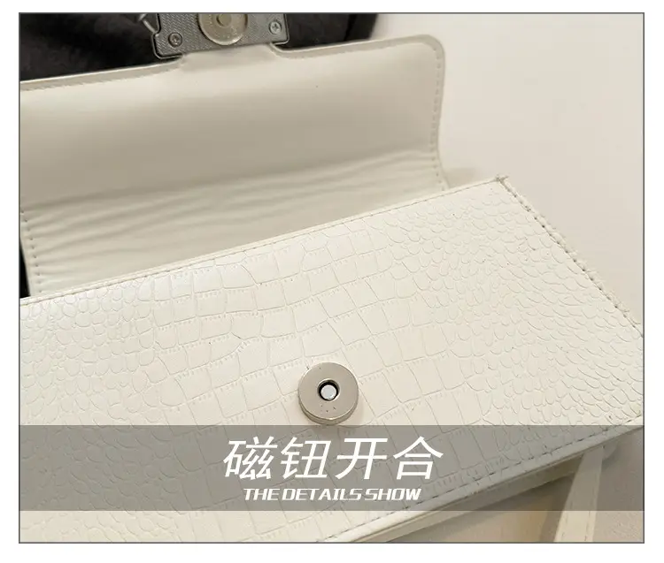 Green Croc Leather Shoulder Crossbody Bag 2025 — feature 9