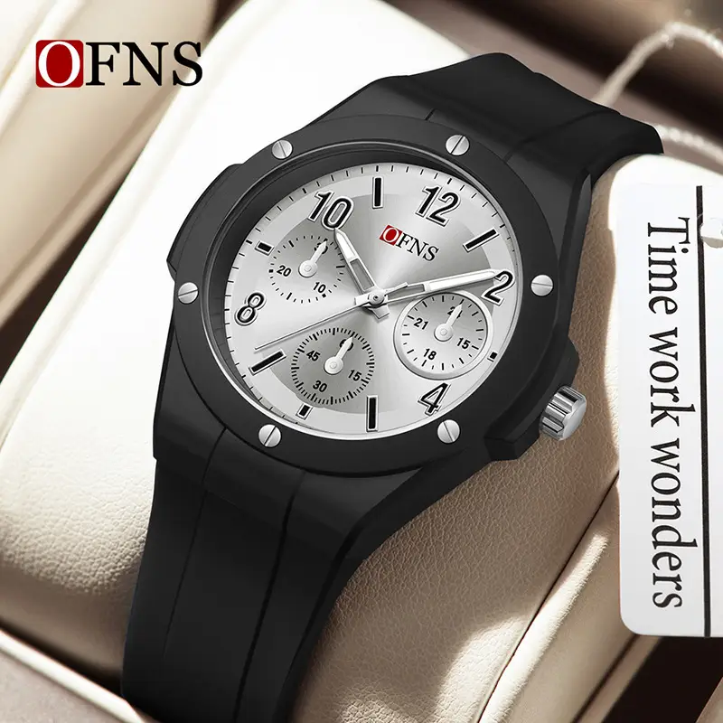 Oufani Quartz Watch with Nail Scale & Luminous Dial - Image 11