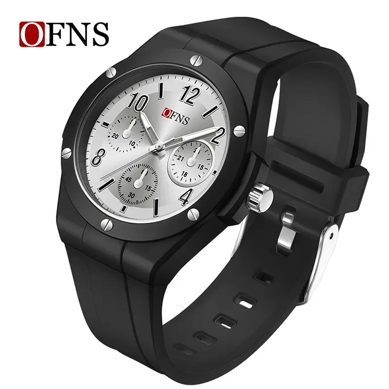 Oufani Quartz Watch with Nail Scale & Luminous Dial - Image 2