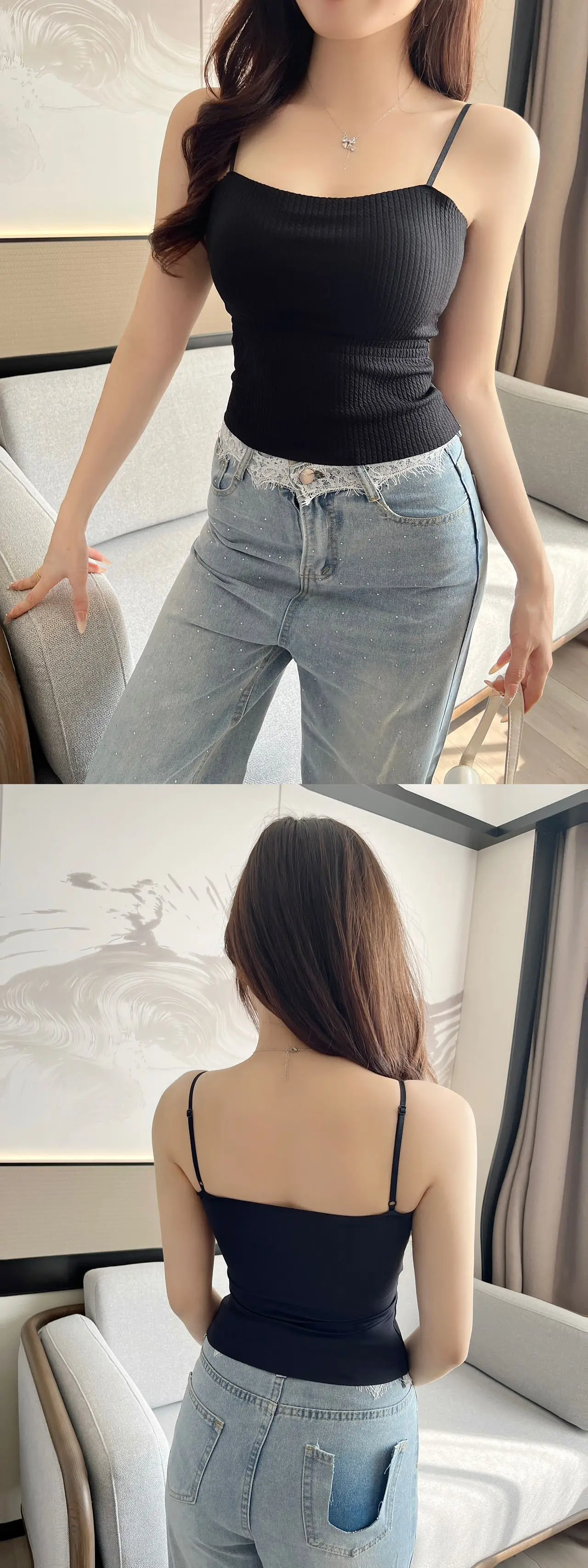 White Small Camisole Women's Inner Wear Spring Summer 2025 — feature 27