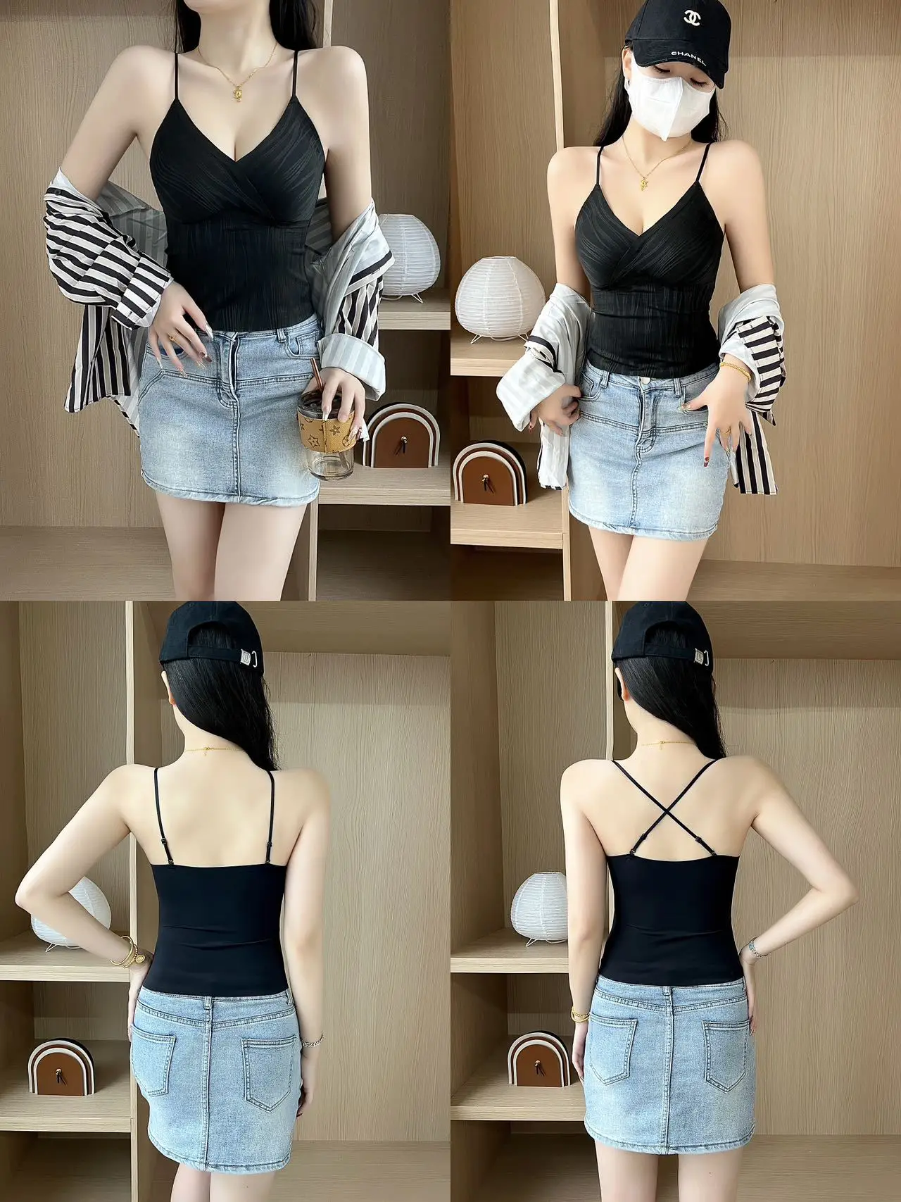 Women's Slim Fit Camisole with Chest Pads for Increasing Cup Size — feature 16