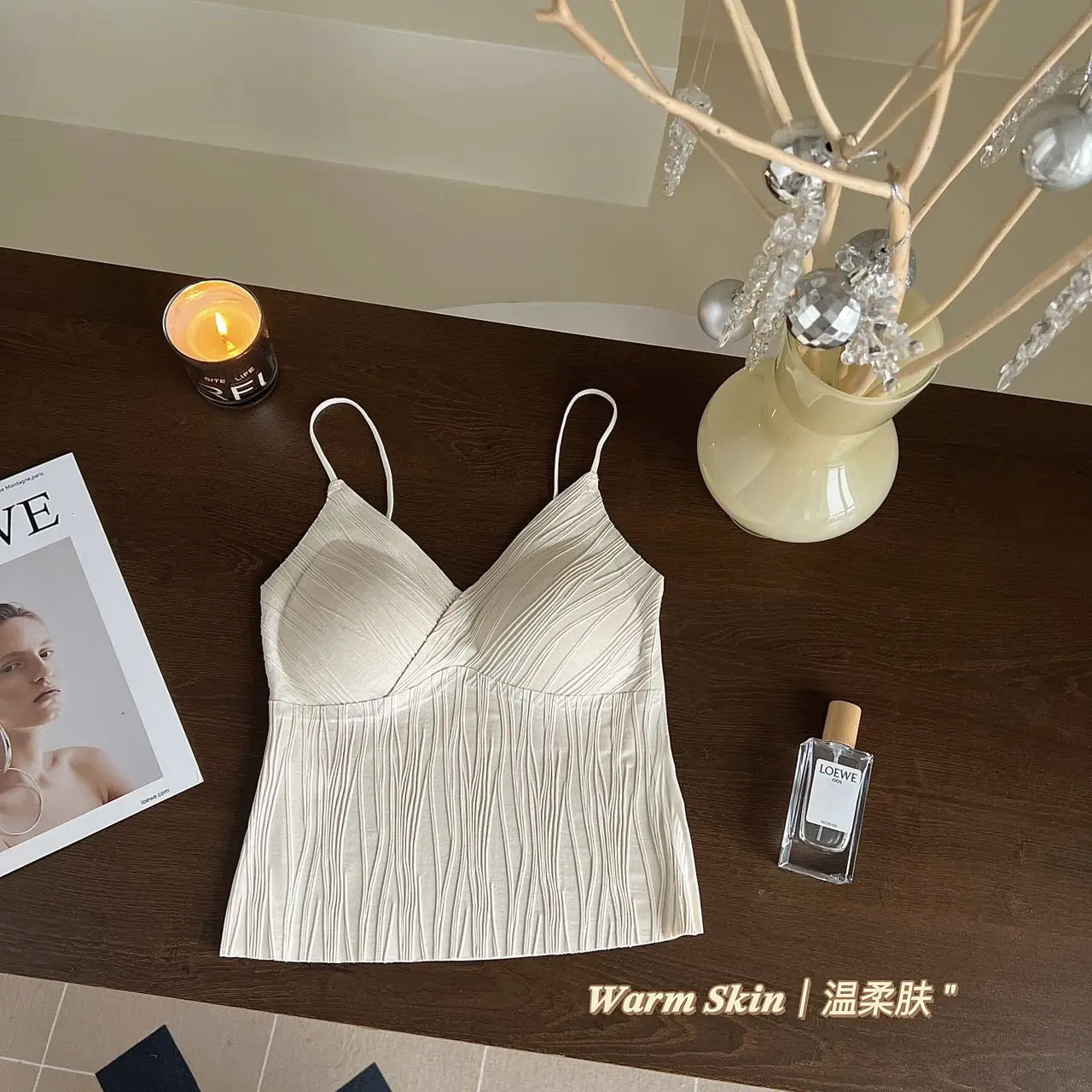 Women's Slim Fit Camisole with Chest Pads for Increasing Cup Size — feature 20