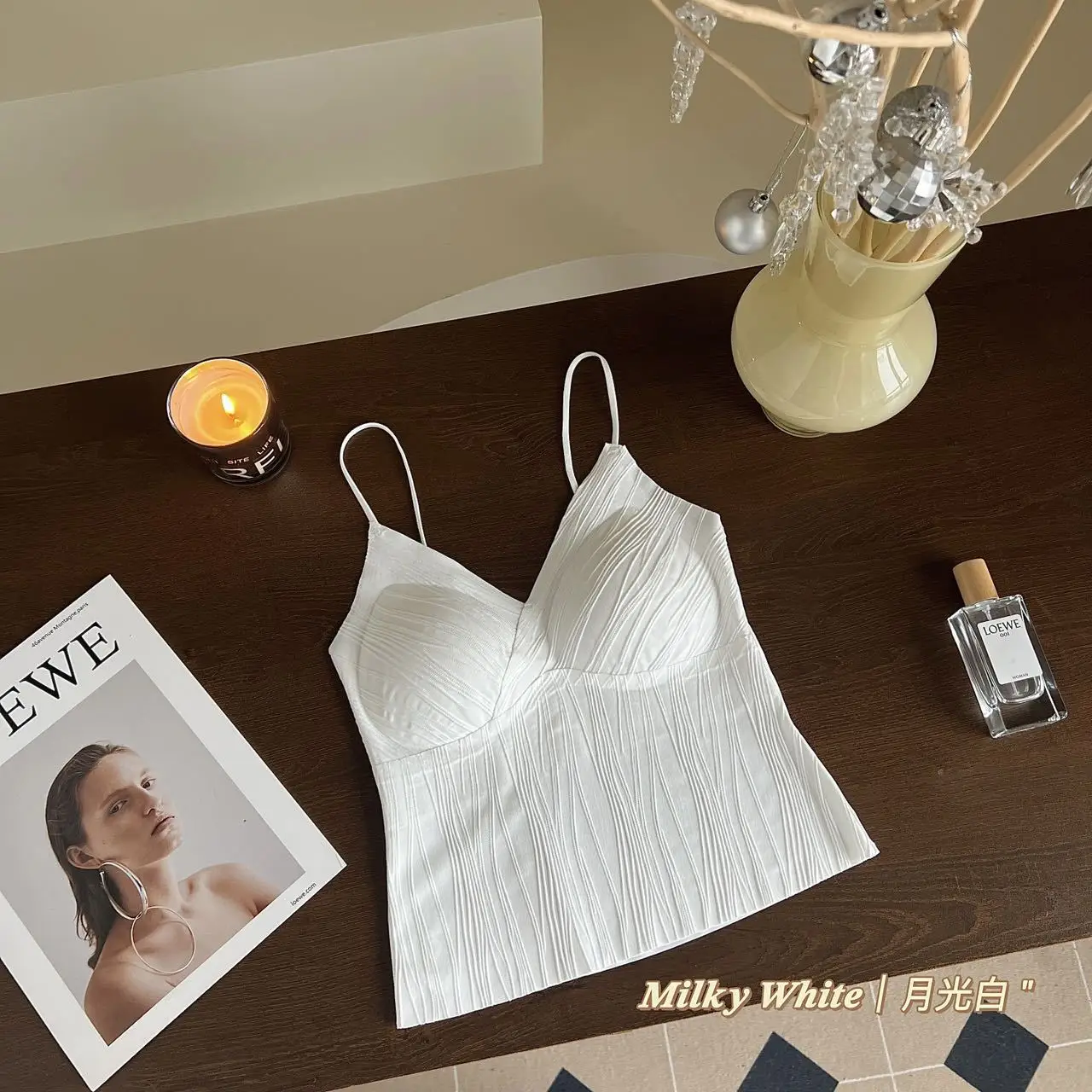 Women's Slim Fit Camisole with Chest Pads for Increasing Cup Size — feature 21