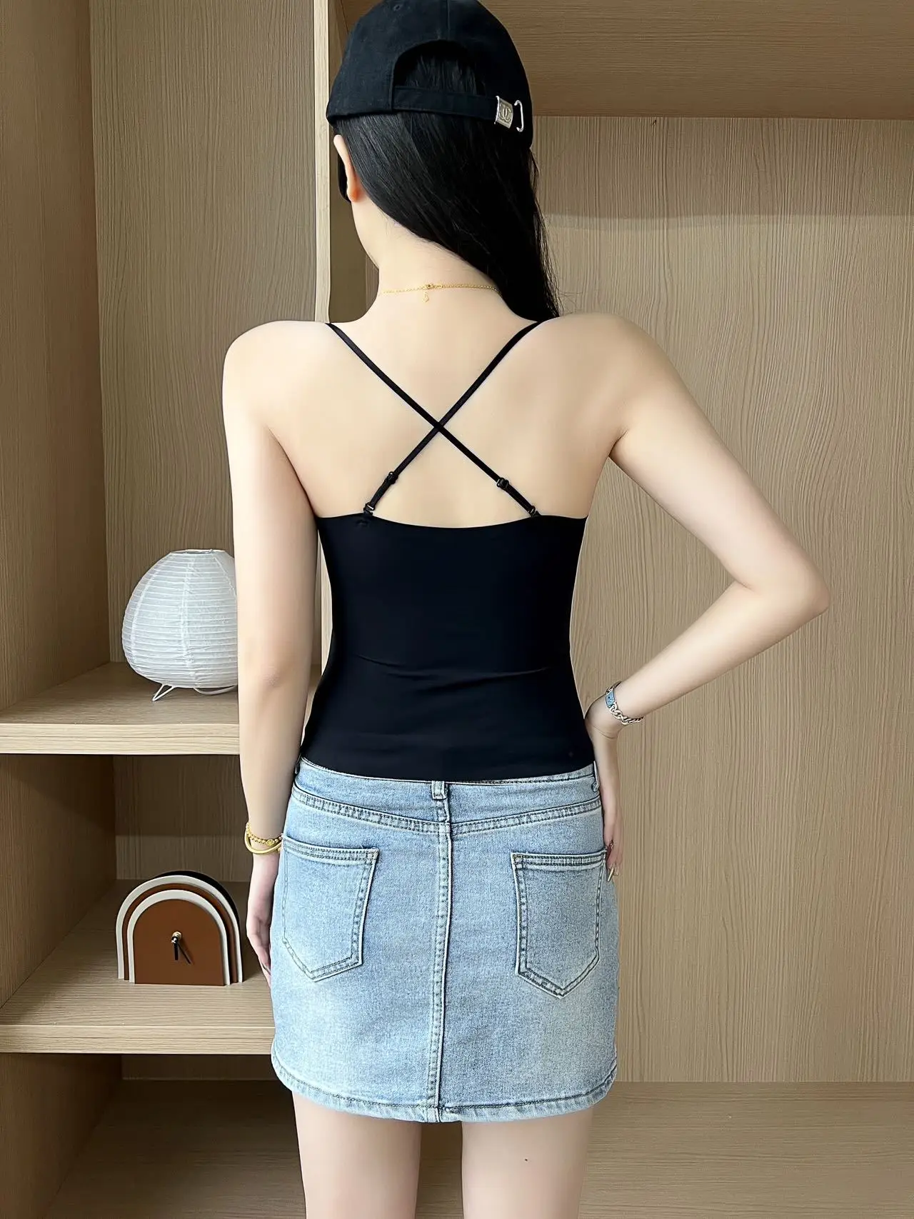 Women's Slim Fit Camisole with Chest Pads for Increasing Cup Size — feature 5