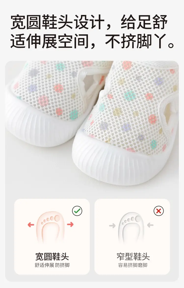 2025 New Baby Mesh Sandals 0-2Yr White — feature 9