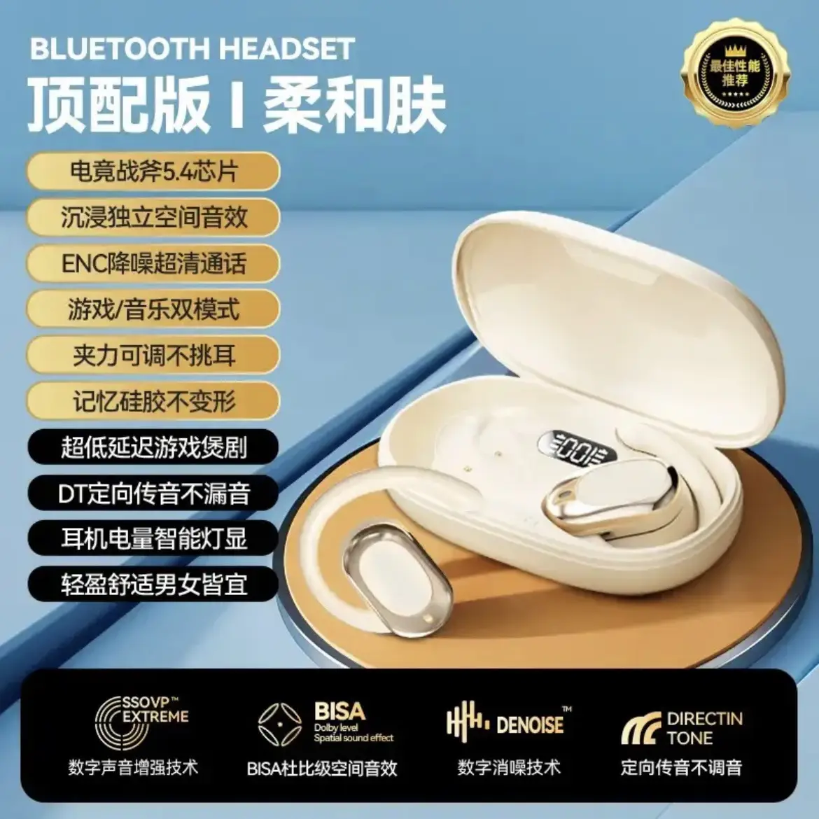 2025 Wireless Bluetooth Headset Sports Noise Reduction - Image 2