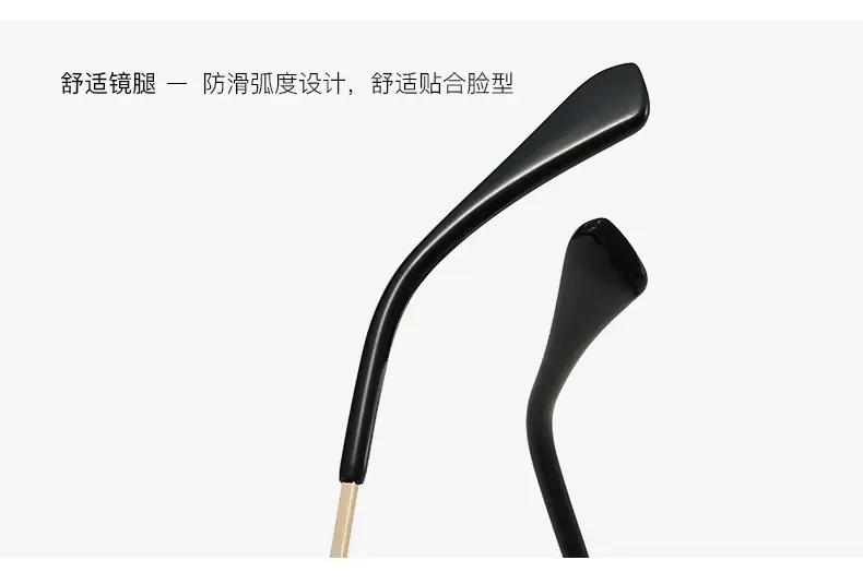 2025 Retro Punk Pilot Sunglasses Men Gold Black — feature 8