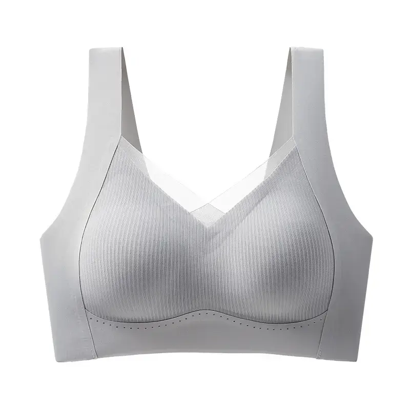 Women's Anti-Sagging Traceless Push Up Bra White - Image 9