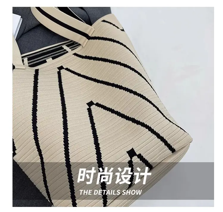 Women Knitted Large Capacity Shoulder Bag — feature 4