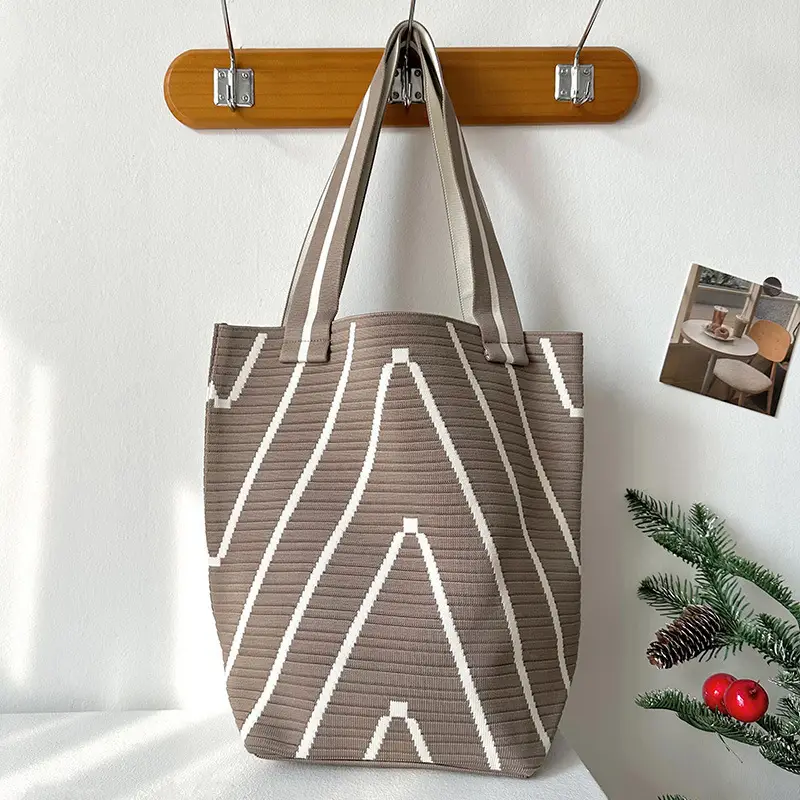 Women Knitted Large Capacity Shoulder Bag