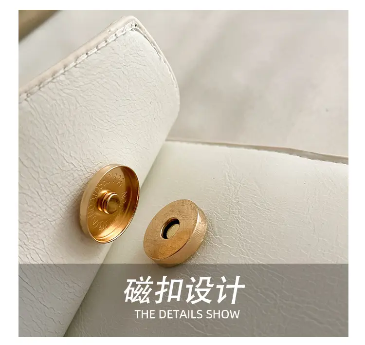 Silver Metallic Crossbody Bag with Gold Chain for Women — feature 8