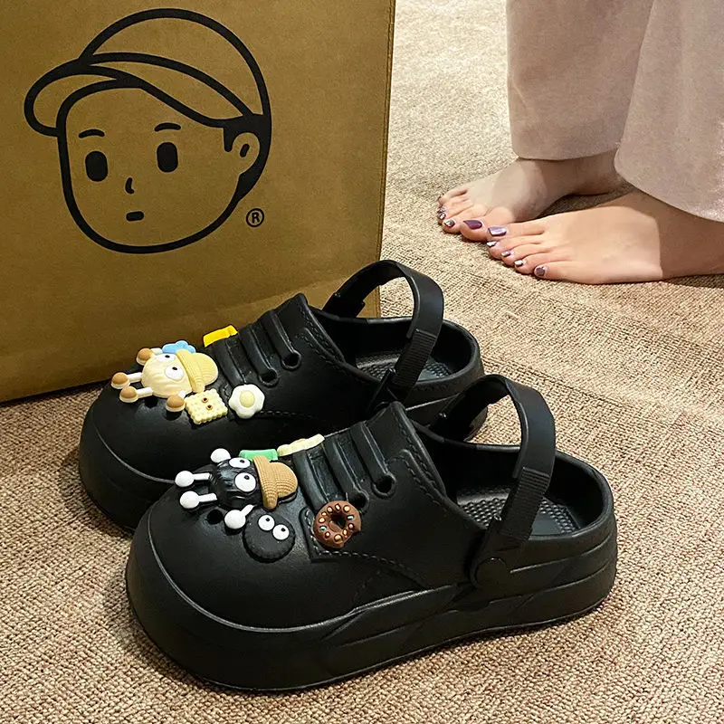 Women's Cute Ball Cave Shoes Summer 2025 Beige - Image 6