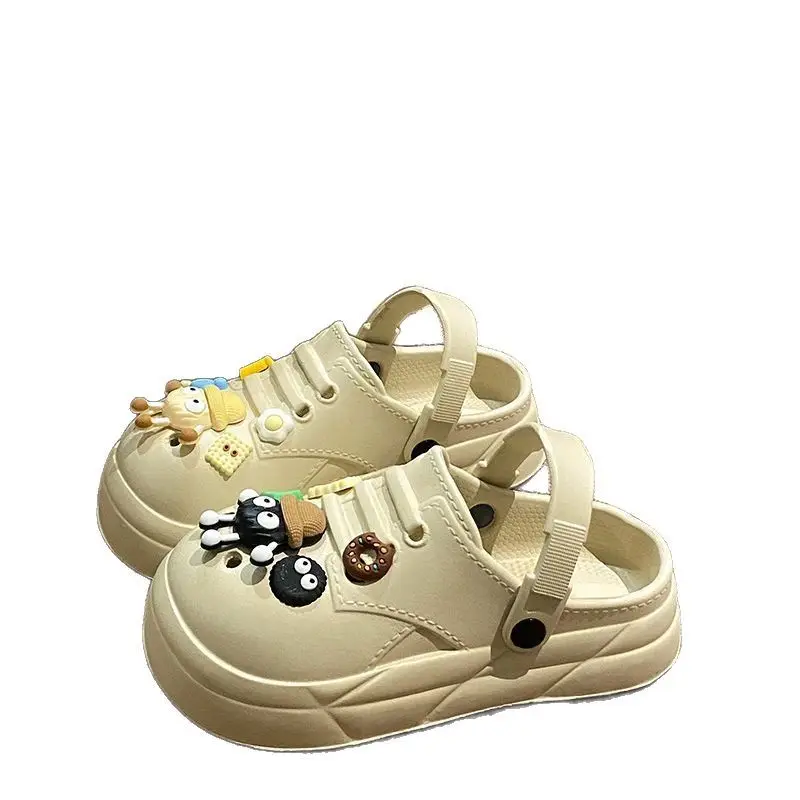 Women's Cute Ball Cave Shoes Summer 2025 Beige - Image 8
