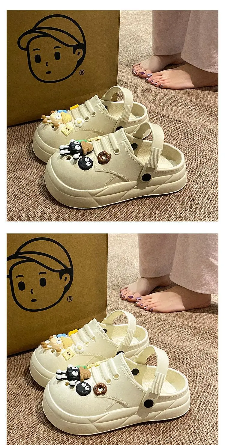 Women's Cute Ball Cave Shoes Summer 2025 Beige — feature 19