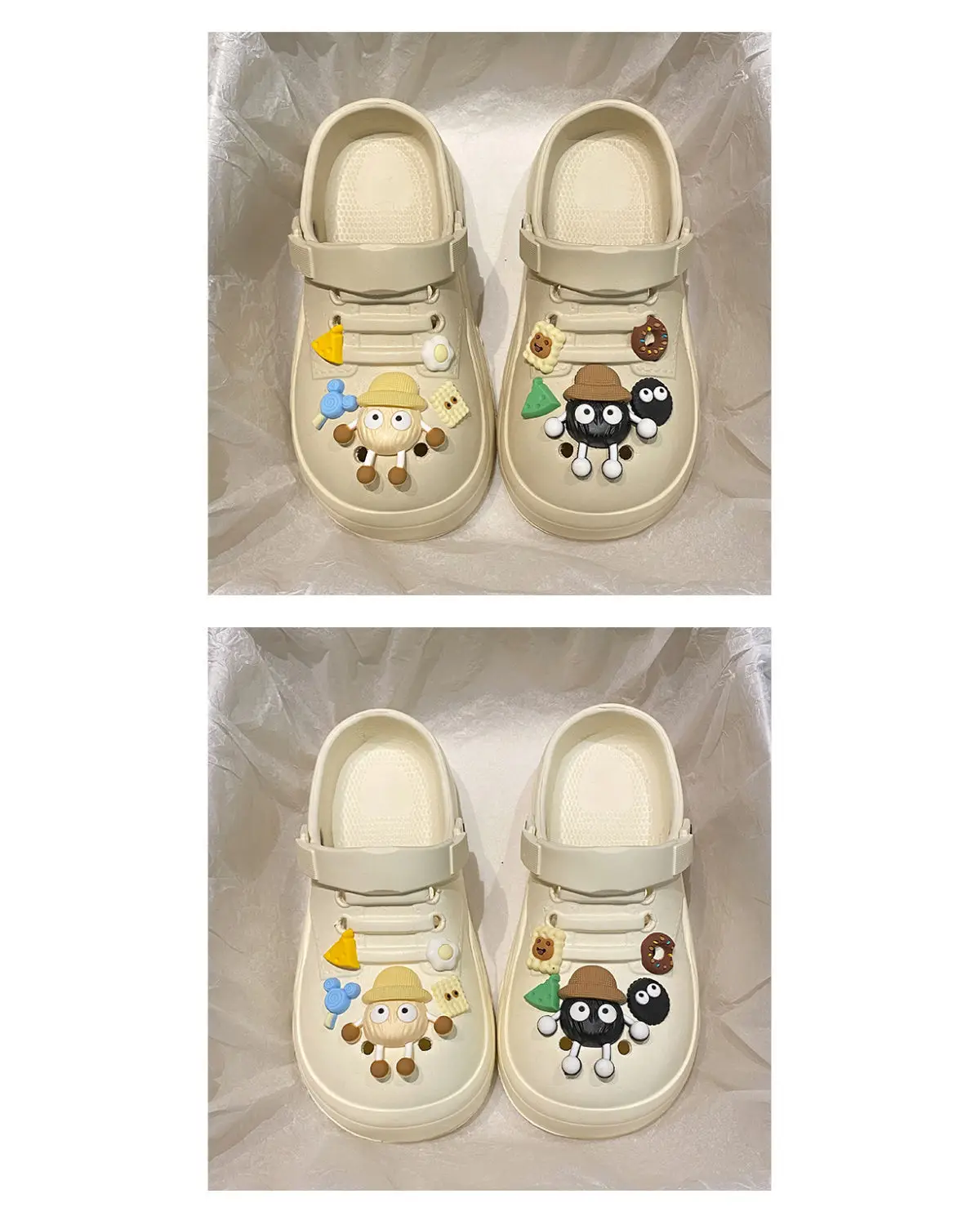 Women's Cute Ball Cave Shoes Summer 2025 Beige — feature 21