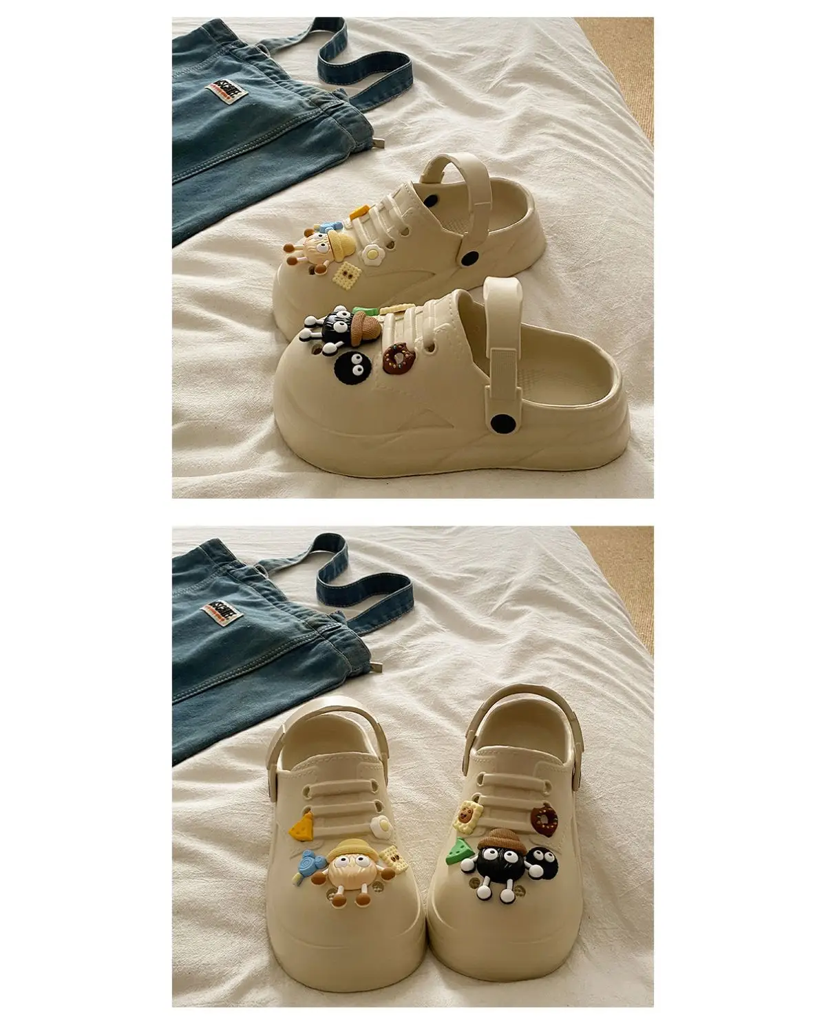 Women's Cute Ball Cave Shoes Summer 2025 Beige — feature 22