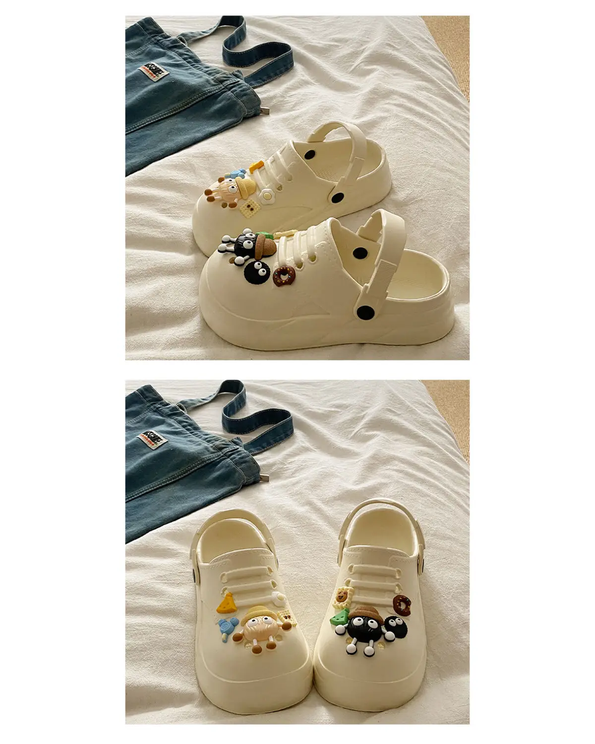 Women's Cute Ball Cave Shoes Summer 2025 Beige — feature 24