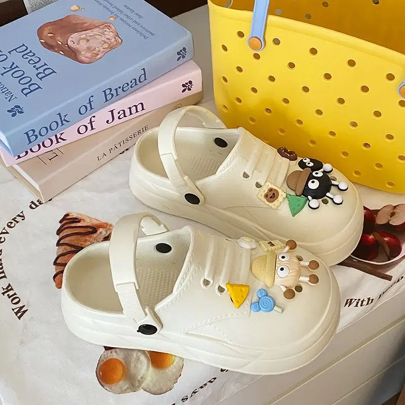 Women's Cute Ball Cave Shoes Summer 2025 Beige — feature 33