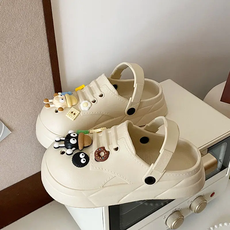 Women's Cute Ball Cave Shoes Summer 2025 Beige — feature 35