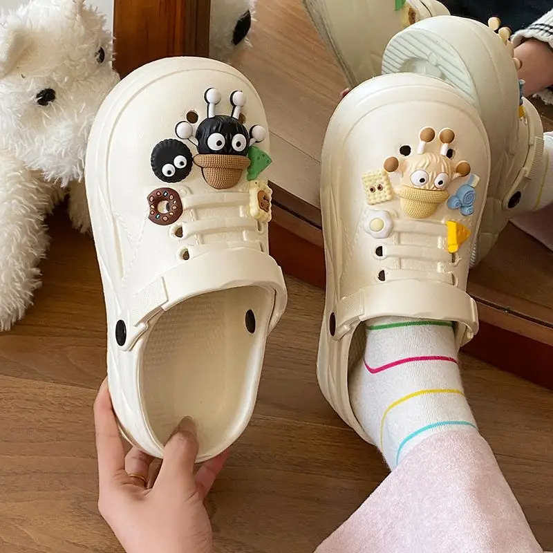 Women's Cute Ball Cave Shoes Summer 2025 Beige — feature 36