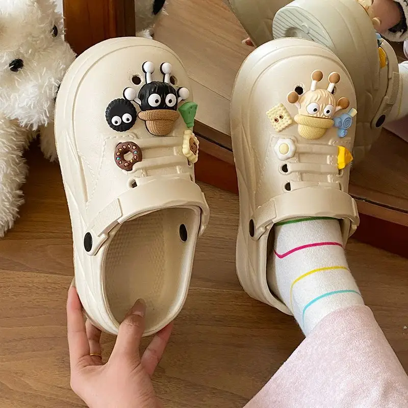 Women's Cute Ball Cave Shoes Summer 2025 Beige — feature 37