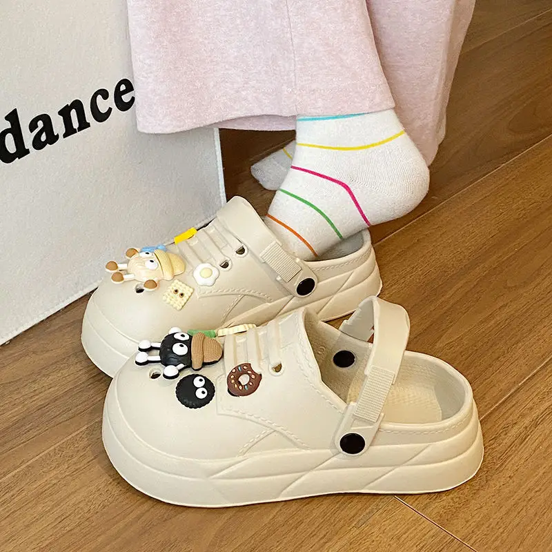 Women's Cute Ball Cave Shoes Summer 2025 Beige — feature 44