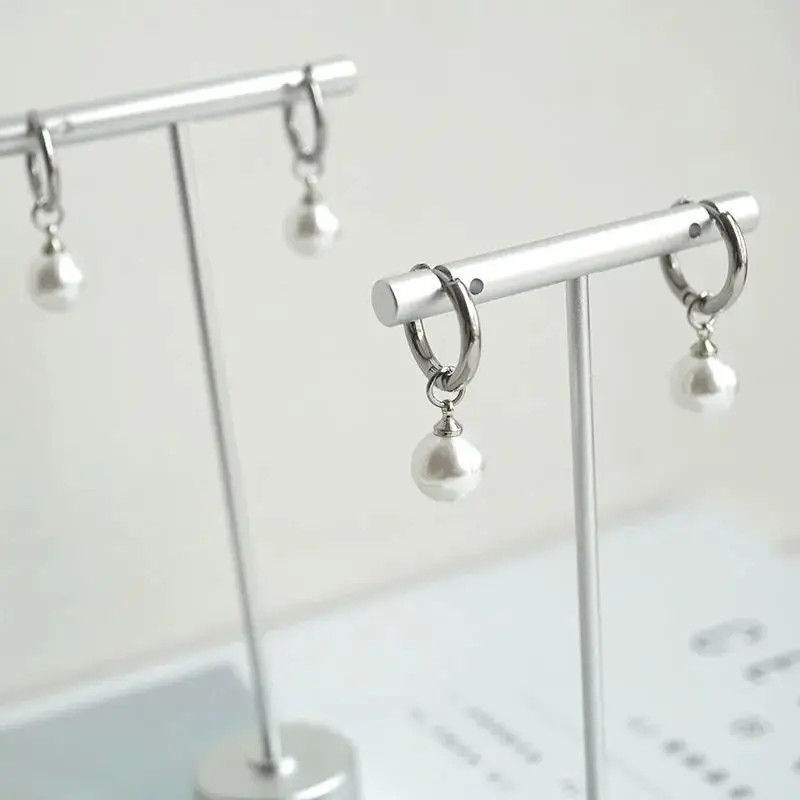 Pearl Drop Earrings for Women Men 2025 Trendy Hip Hop — feature 4