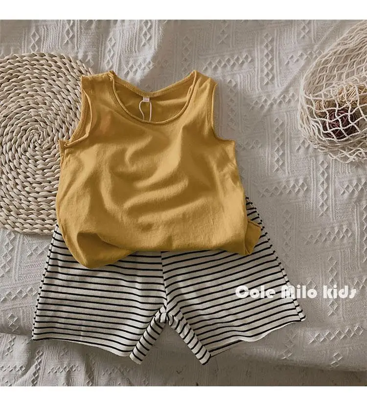 Little Bear Boys Sleeveless T-Shirt Yellow — feature 13