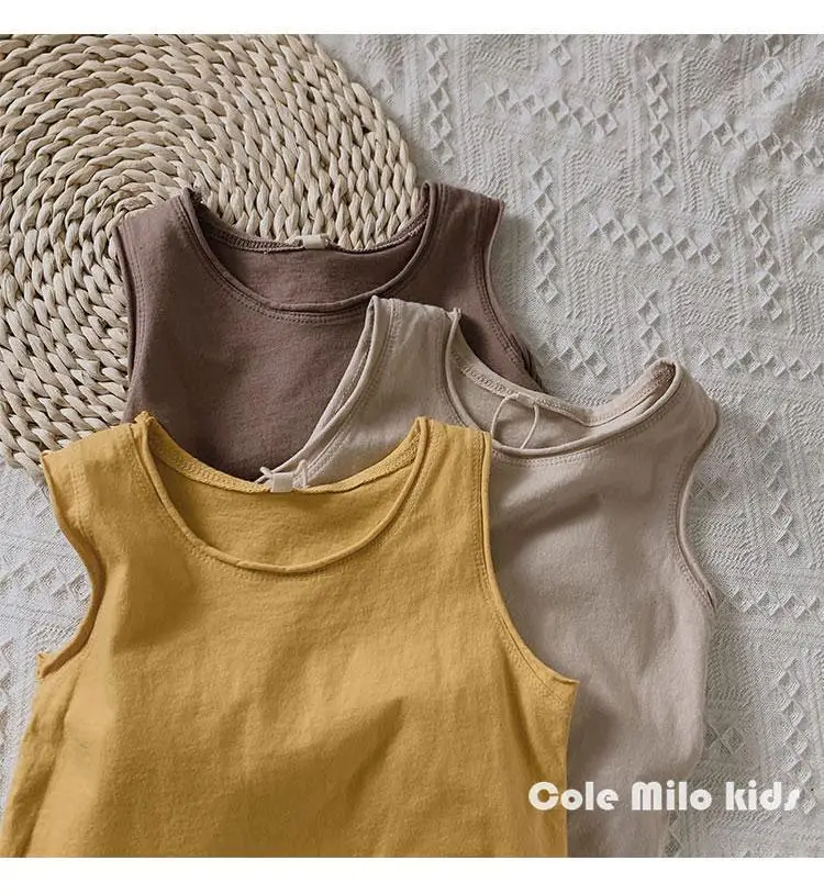 Little Bear Boys Sleeveless T-Shirt Yellow — feature 16