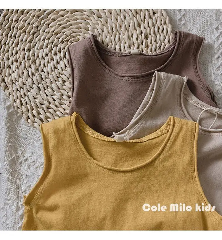 Little Bear Boys Sleeveless T-Shirt Yellow — feature 18