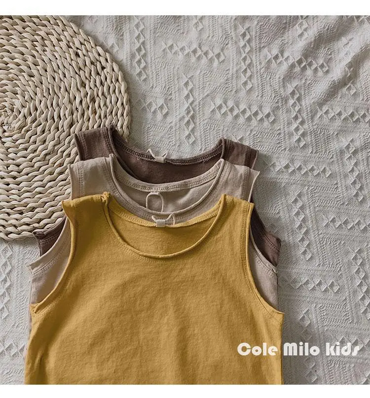 Little Bear Boys Sleeveless T-Shirt Yellow — feature 19