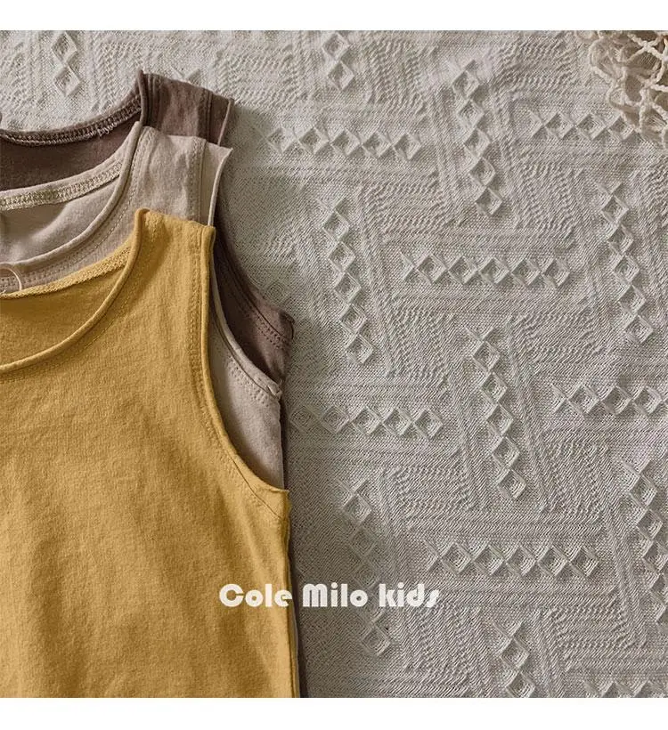 Little Bear Boys Sleeveless T-Shirt Yellow — feature 20