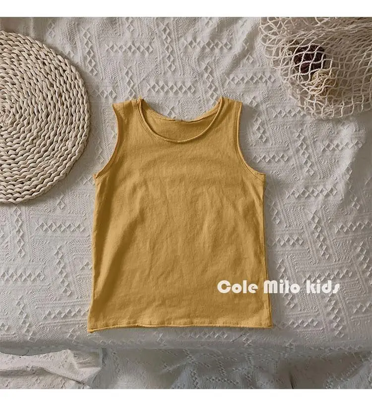Little Bear Boys Sleeveless T-Shirt Yellow — feature 21