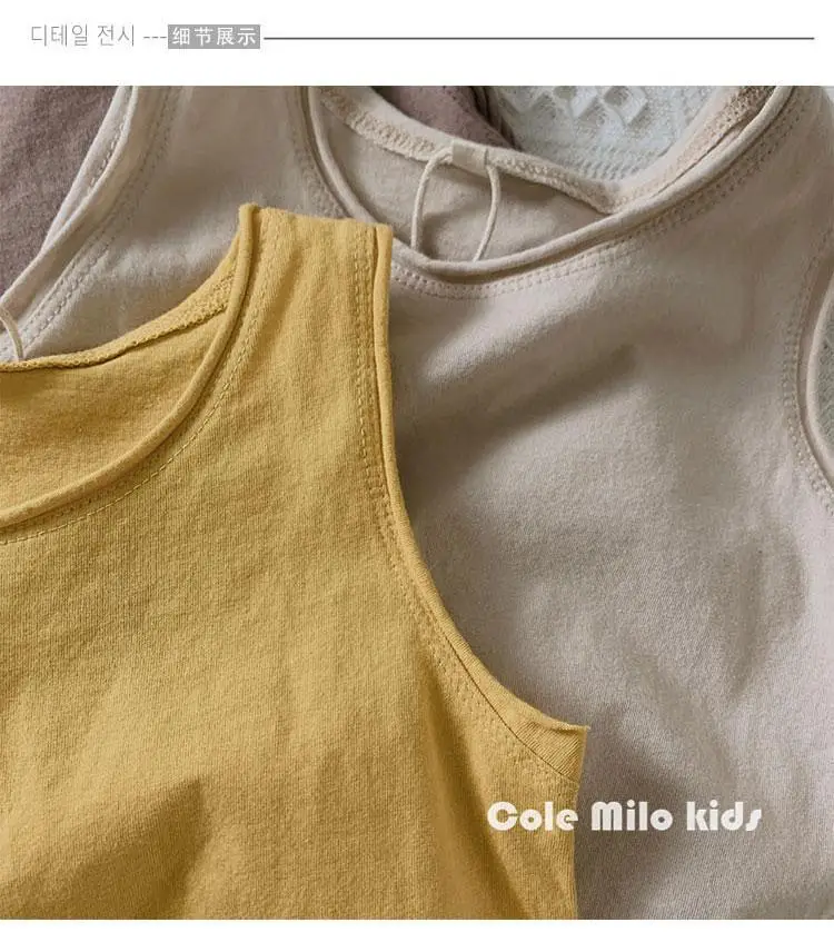 Little Bear Boys Sleeveless T-Shirt Yellow — feature 23