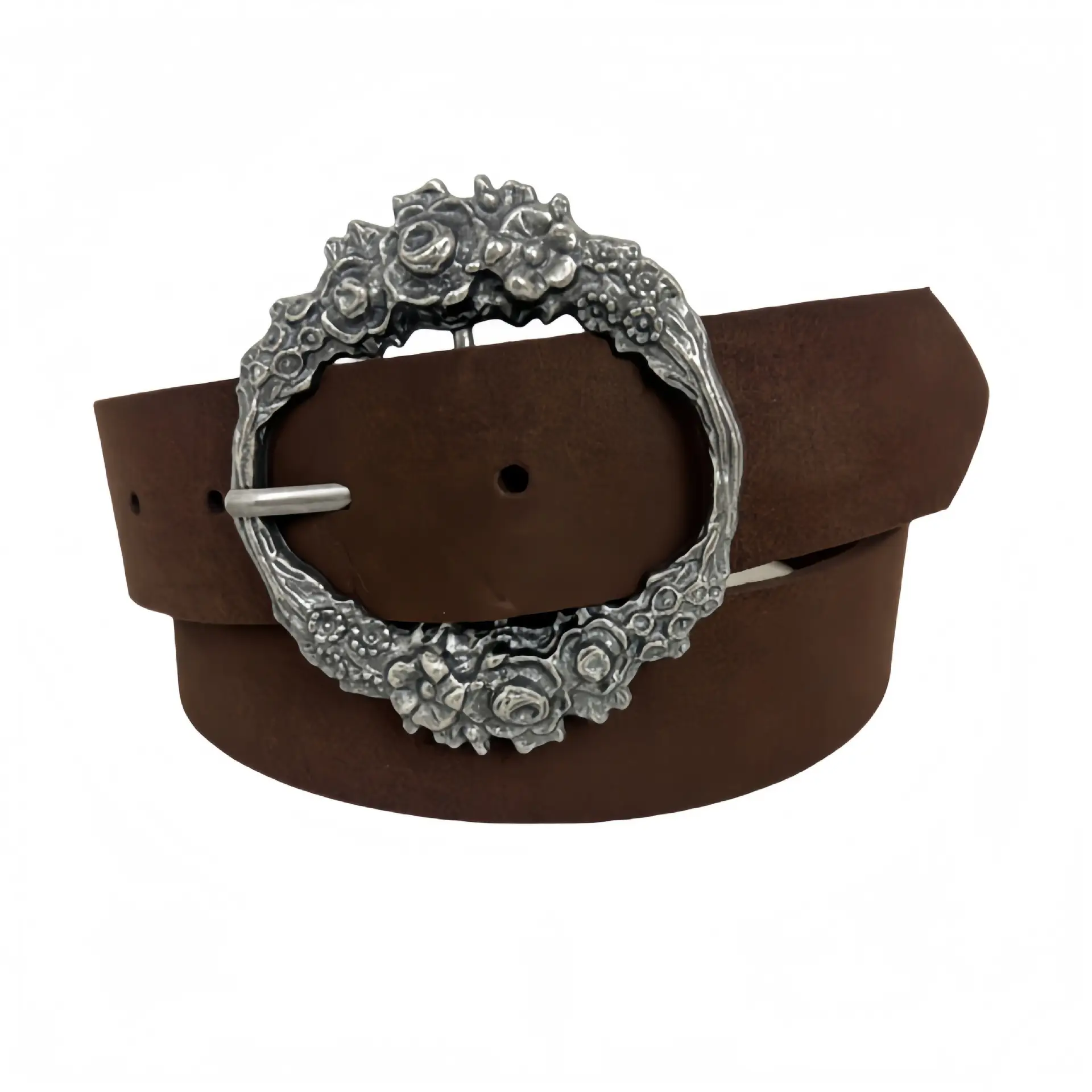 Candy Color Ultra-Fiber Belt with Rose Buckle — feature 2