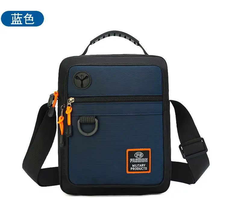 Multi-Layer Crossbody Bag for Business Men Black Green — feature 28