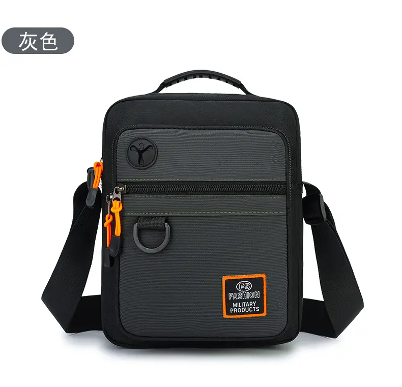 Multi-Layer Crossbody Bag for Business Men Black Green — feature 30