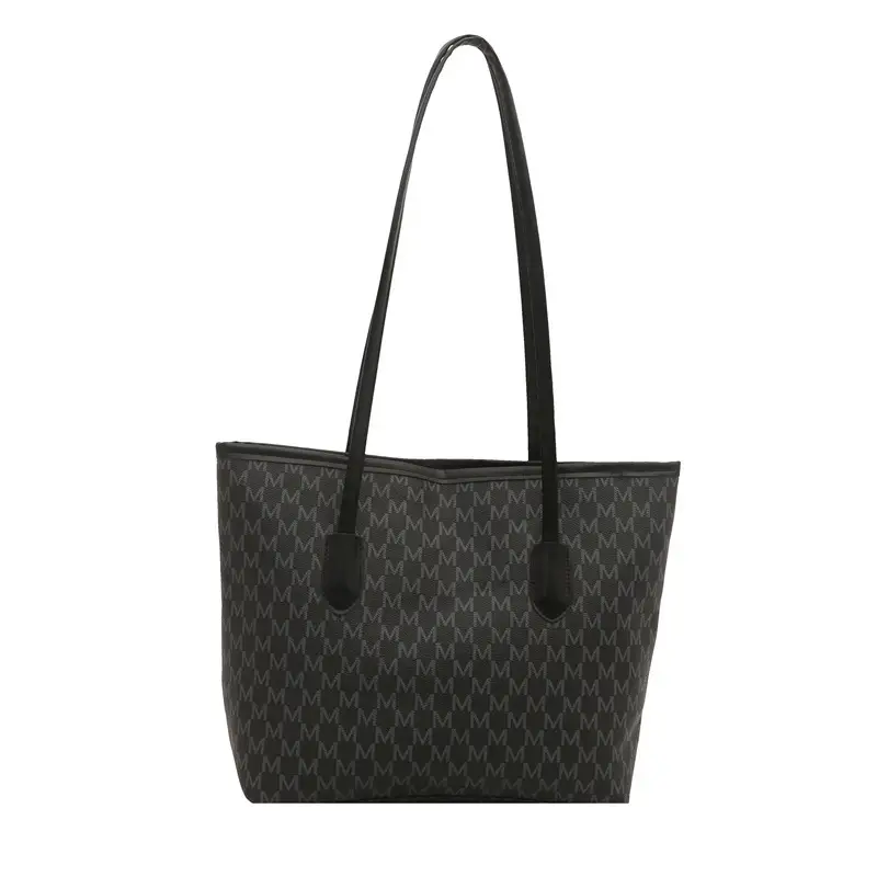 Women's 2025 Letter Textured Shoulder Bag Large Capacity - Image 13