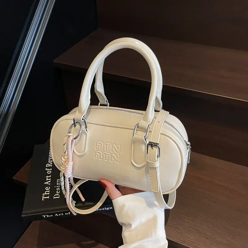 Pink Vintage Shoulder Crossbody Bag for Women - Image 6