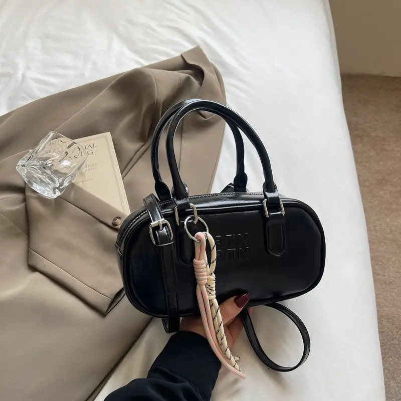 Pink Vintage Shoulder Crossbody Bag for Women - Image 8