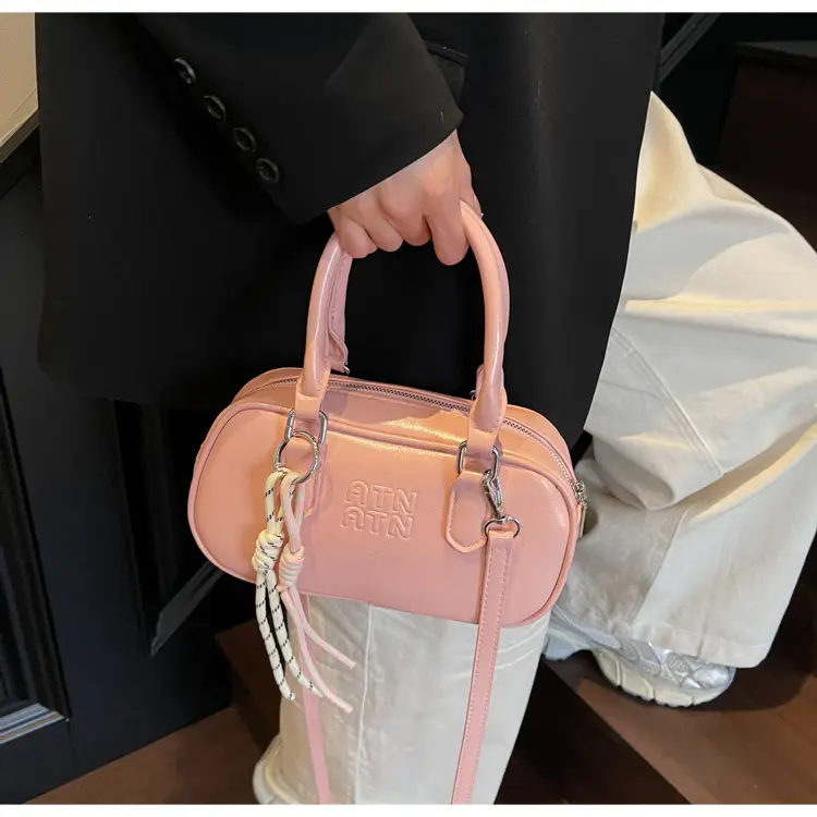 Pink Vintage Shoulder Crossbody Bag for Women — feature 14