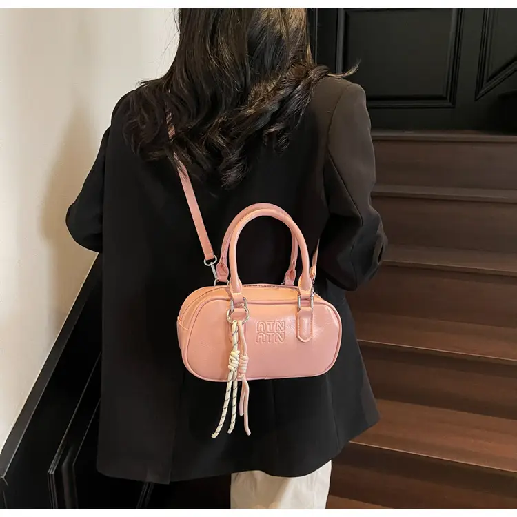 Pink Vintage Shoulder Crossbody Bag for Women — feature 15