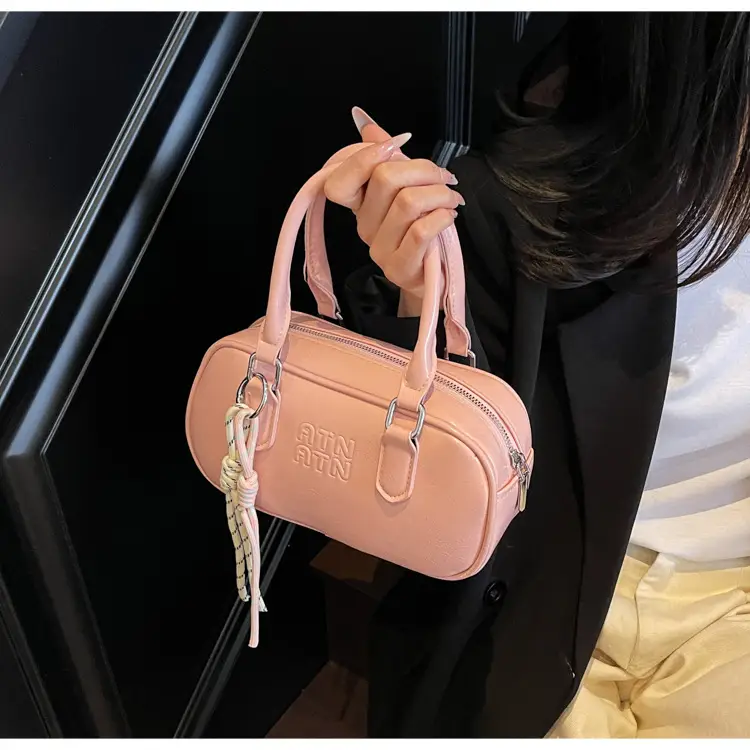 Pink Vintage Shoulder Crossbody Bag for Women — feature 16