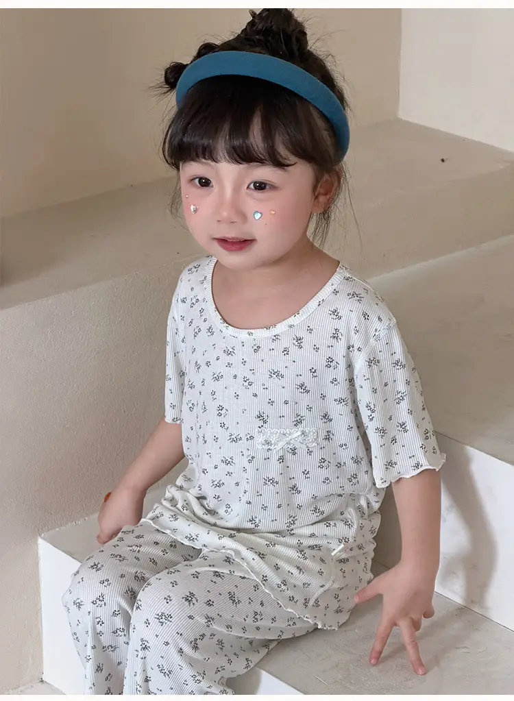 Girls' Pajamas Summer Modal Seamless Sweet and Cute Children's Home Wear Set 2026 Princess Style Air-Conditioned Clothing — feature 15