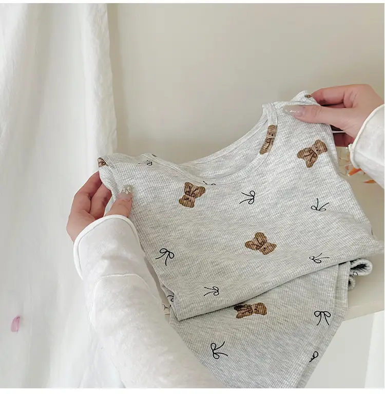 Girls' Pajamas Summer Modal Seamless Sweet and Cute Children's Home Wear Set 2026 Princess Style Air-Conditioned Clothing — feature 5