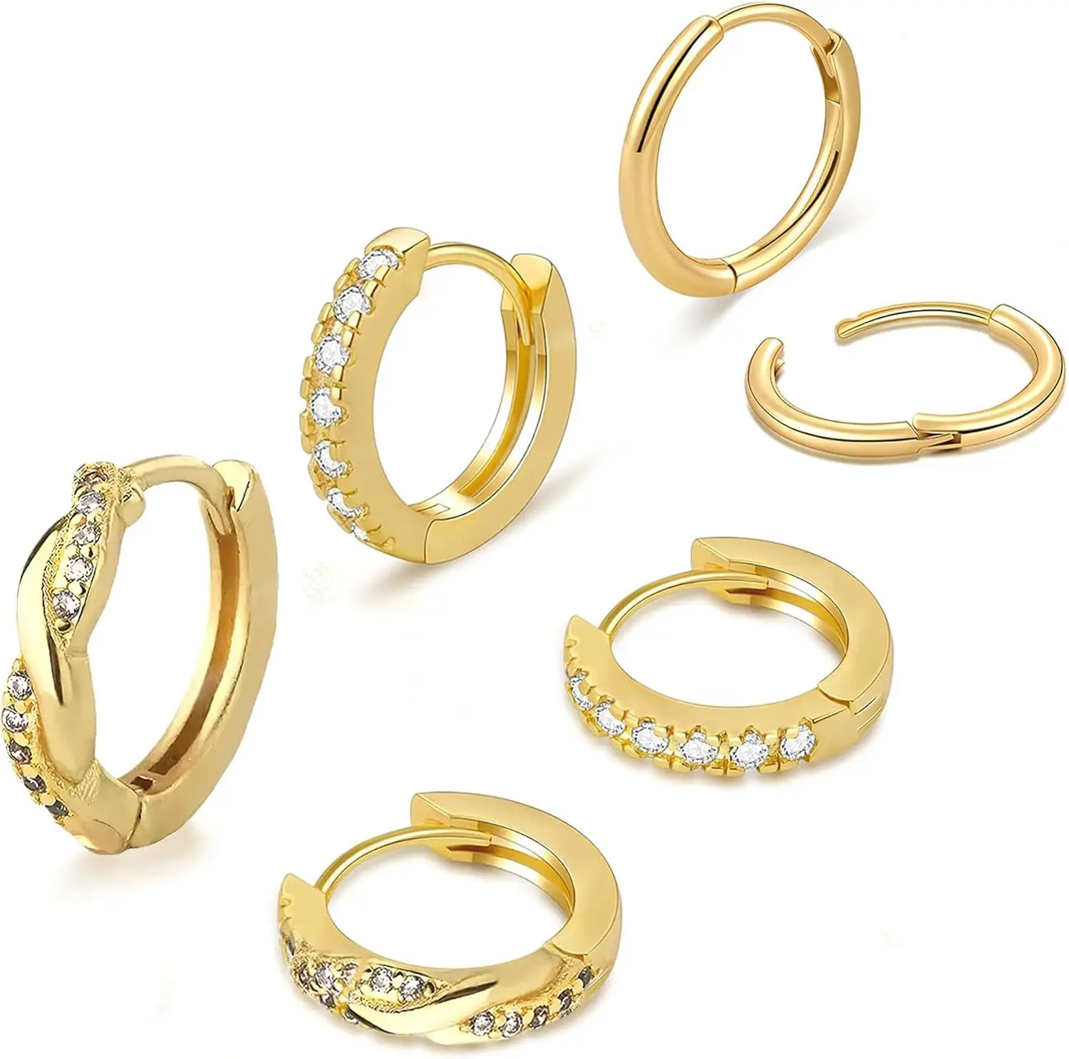 14k Gold Plated Rings with Crystal Accents - Image 21